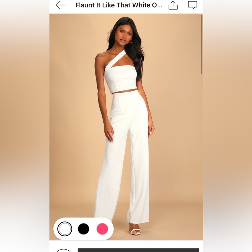 Flaunt It Like That White One-Shoulder Jumpsuit
